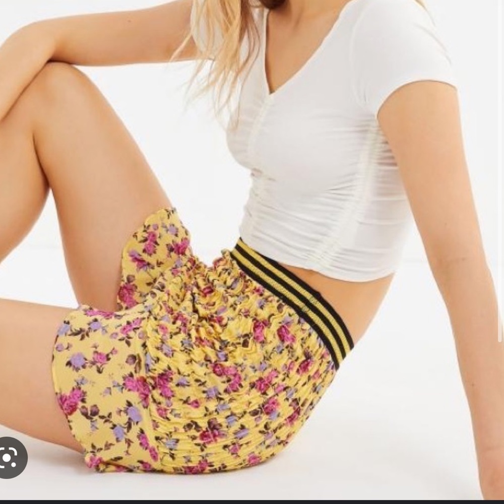 For love and lemons ruched floral skirt or tube top